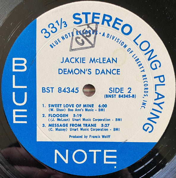 Jackie McLean - Demon's Dance (Vinyl, LP, Album, Stereo) Very Good Plus (VG+) / Very Good Plus (VG+)