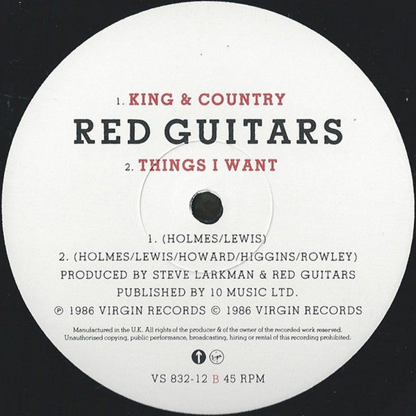 Red Guitars - National Avenue (Sunday Afternoon) (Vinyl, 12", 45 RPM) Very Good Plus (VG+) / Very Good (VG)