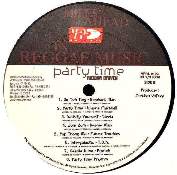 Various - Party Time (Vinyl, LP, Compilation)