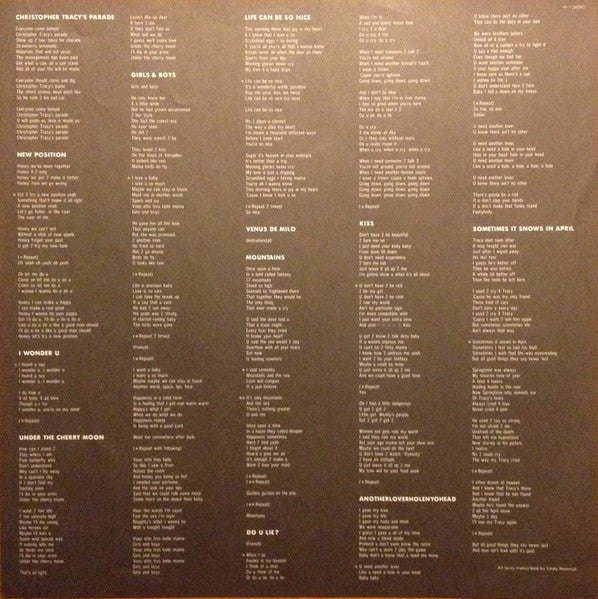 Prince And The Revolution - Parade (Vinyl, LP, Album, Stereo)