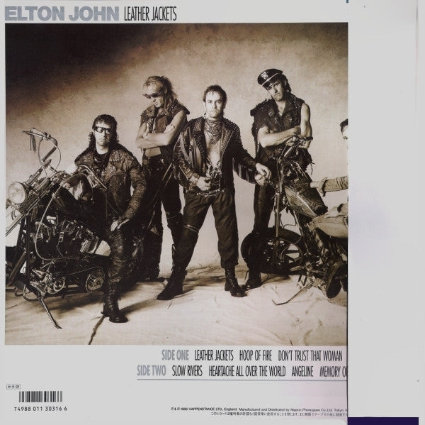 Elton John - Leather Jackets (Vinyl, LP, Album) Very Good Plus (VG+) / Very Good (VG)