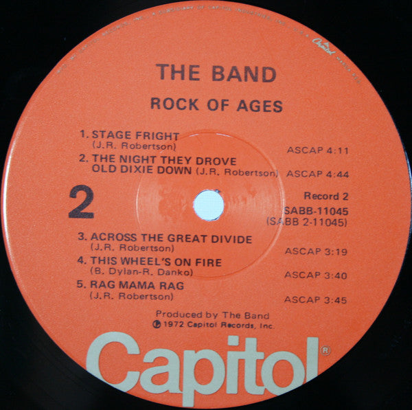 The Band - Rock Of Ages (The Band In Concert) (2xVinyl, LP, Album, Club Edition, Reissue) Very Good (VG) / Very Good Plus (VG+)