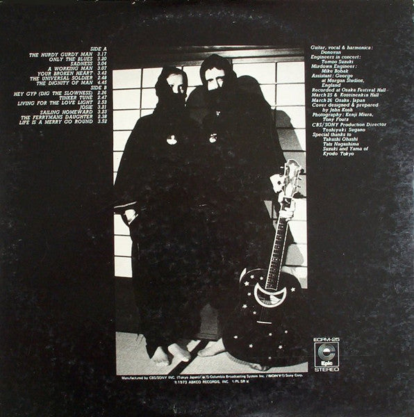 Donovan - Live In Japan: Spring Tour 1973 (Vinyl, LP, Album, Stereo)