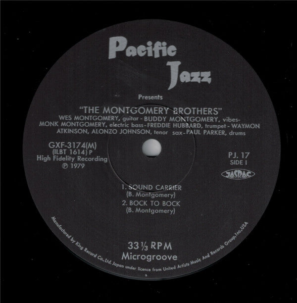 The Montgomery Brothers - The Montgomery Brothers (Vinyl, LP, Album, Reissue, Mono) Very Good (VG) / Very Good (VG)