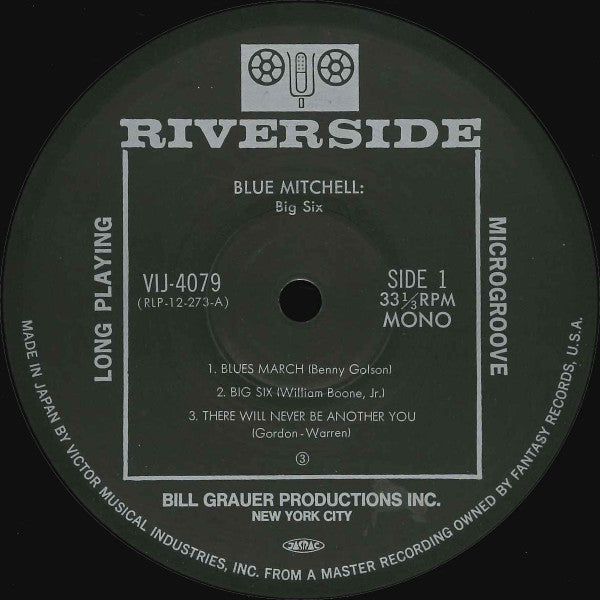 Blue Mitchell - Big 6 (Vinyl, LP, Album, Reissue) Near Mint (NM or M-) / Very Good Plus (VG+)