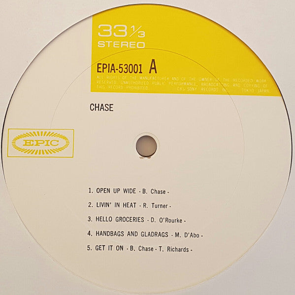 Chase (5) - Chase (Vinyl, LP, Album, Stereo)