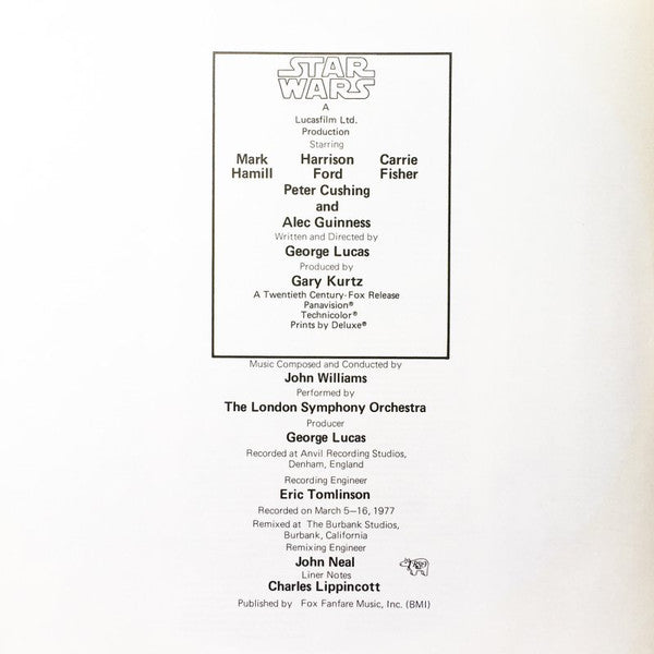 John Williams (4) - Star Wars (2xVinyl, LP, Album, Reissue) Very Good Plus (VG+) / Very Good (VG)