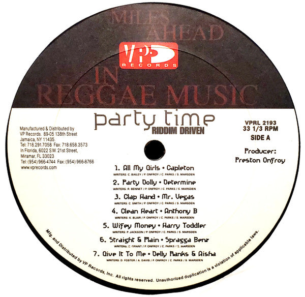 Various - Party Time (Vinyl, LP, Compilation)