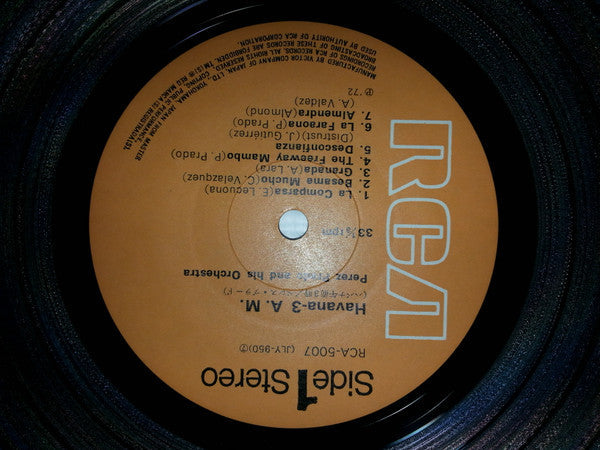 Perez Prado And His Orchestra - Havana, 3 A.M. (Vinyl, LP, Album, Reissue, Stereo) Very Good Plus (VG+) / Very Good (VG)