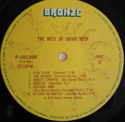 Uriah Heep - The Best Of Uriah Heep (Vinyl, LP, Compilation)