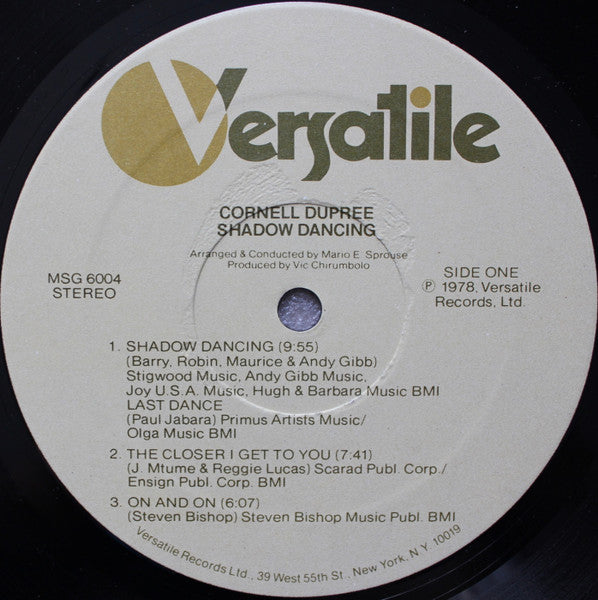 Cornell Dupree - Shadow Dancing (Vinyl, LP, Album, Stereo) Very Good (VG) / Very Good Plus (VG+)