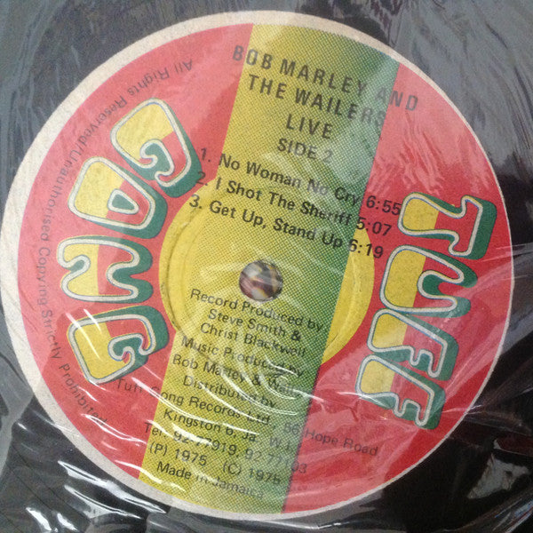 Bob Marley & The Wailers - Live! (Vinyl, LP, Album) Good Plus (G+) / Very Good (VG)