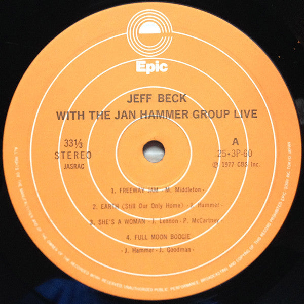Jeff Beck - Live (Vinyl, LP, Album, Reissue, Stereo)