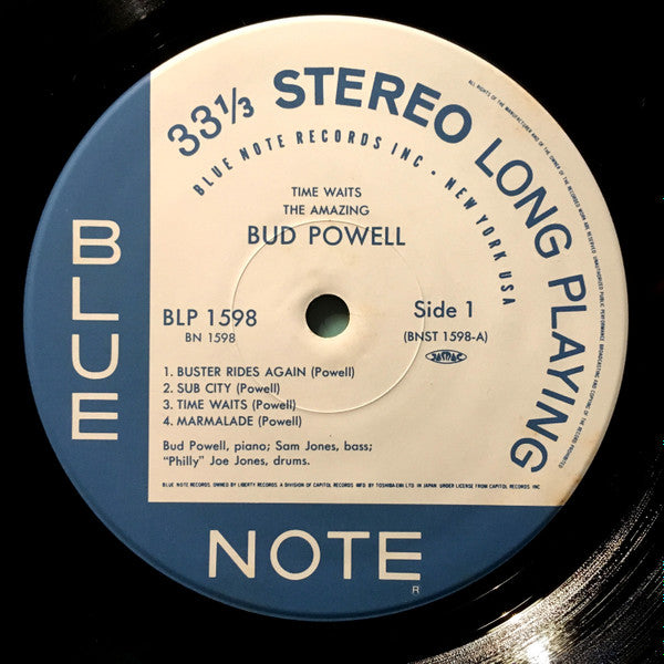 Bud Powell - The Amazing Bud Powell, Vol. 4 - Time Waits (Vinyl, LP, Album, Limited Edition, Reissue, Stereo) Near Mint (NM or M-) / Very Good Plus (VG+)