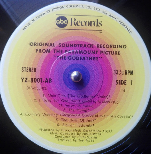 Nino Rota - The Godfather (Original Soundtrack Recording) (Vinyl, L...