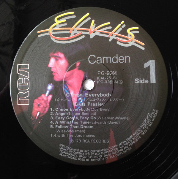 Elvis Presley - C'mon Everybody (Vinyl, LP, Album, Compilation, Reissue) Very Good (VG) / Very Good (VG)