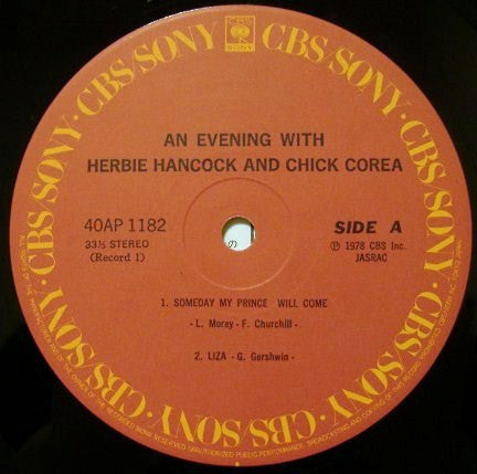 Herbie Hancock - An Evening With Herbie Hancock & Chick Corea In Concert (2xVinyl, LP, Album) Near Mint (NM or M-) / Very Good (VG)
