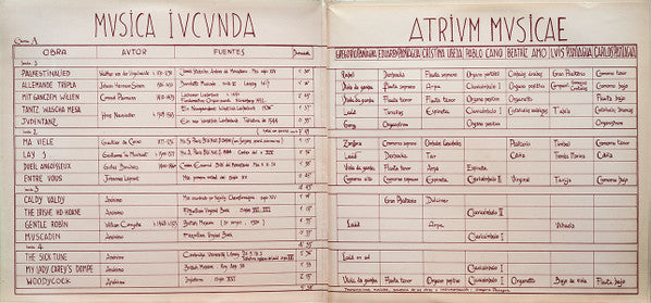 Atrium Musicae De Madrid - Musica Iucunda (Vinyl, LP, Album) Very Good Plus (VG+) / Very Good Plus (VG+)