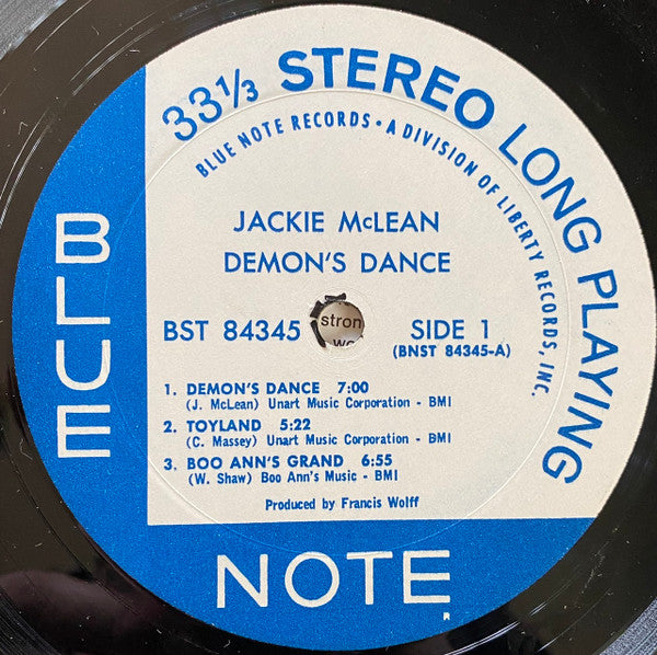 Jackie McLean - Demon's Dance (Vinyl, LP, Album, Stereo) Very Good Plus (VG+) / Very Good Plus (VG+)
