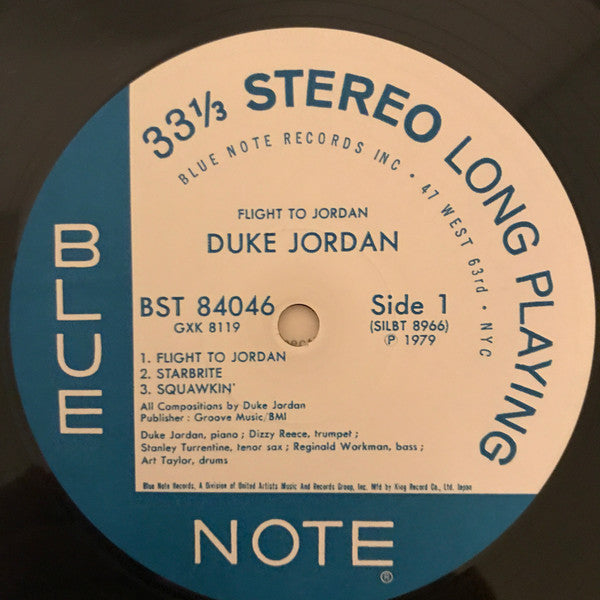 Duke Jordan - Flight To Jordan (Vinyl, LP, Album, Stereo, Reissue)