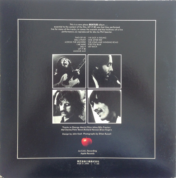 The Beatles - Let It Be (Vinyl, LP, Album, Stereo) Very Good Plus (VG+) / Very Good Plus (VG+)