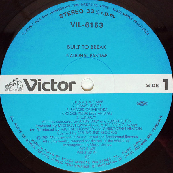 National Pastime - Built To Break (Vinyl, LP, Album)