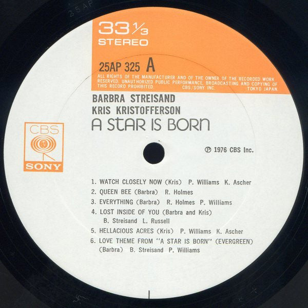 Barbra Streisand - A Star Is Born (Vinyl, LP, Album)