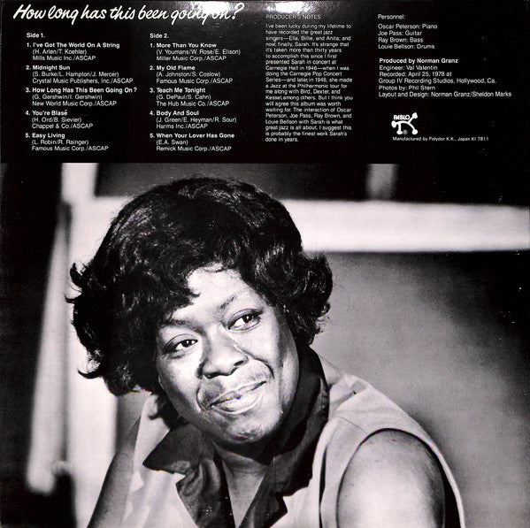 Sarah Vaughan - How Long Has This Been Going On? (Vinyl, LP, Album)