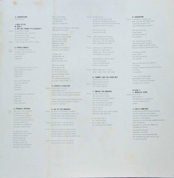 The Who - Tommy (2xVinyl, LP, Album, Reissue, Stereo) Near Mint (NM or M-) / Very Good (VG)