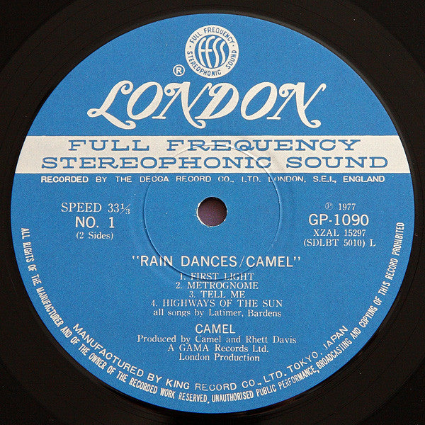 Camel - Rain Dances (Vinyl, LP, Album)