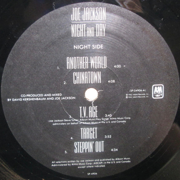 Joe Jackson - Night And Day (Vinyl, LP, Album) Very Good Plus (VG+) / Very Good Plus (VG+)