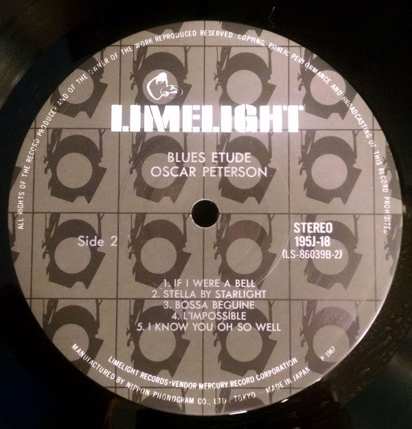 Oscar Peterson - Blues Etude (Vinyl, LP, Album, Reissue, Stereo) Near Mint (NM or M-) / Near Mint (NM or M-)