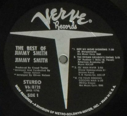 Jimmy Smith - The Best Of Jimmy Smith (Vinyl, LP, Compilation) Very Good Plus (VG+) / Very Good (VG)