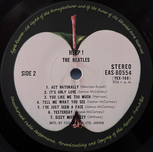 The Beatles - Help! = Four People Are Idols (Vinyl, LP, Album, Reissue, Stereo) Very Good Plus (VG+) / Very Good (VG)