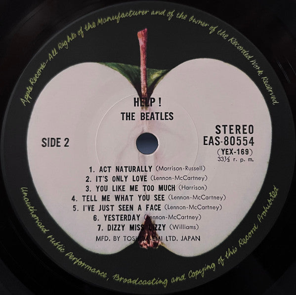 The Beatles - Help! = 4人はアイドル (Vinyl, LP, Album, Reissue, Stereo) Very Good Plus (VG+) / Very Good (VG)