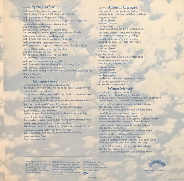 Donna Summer - Four Seasons Of Love (Vinyl, LP, Album)