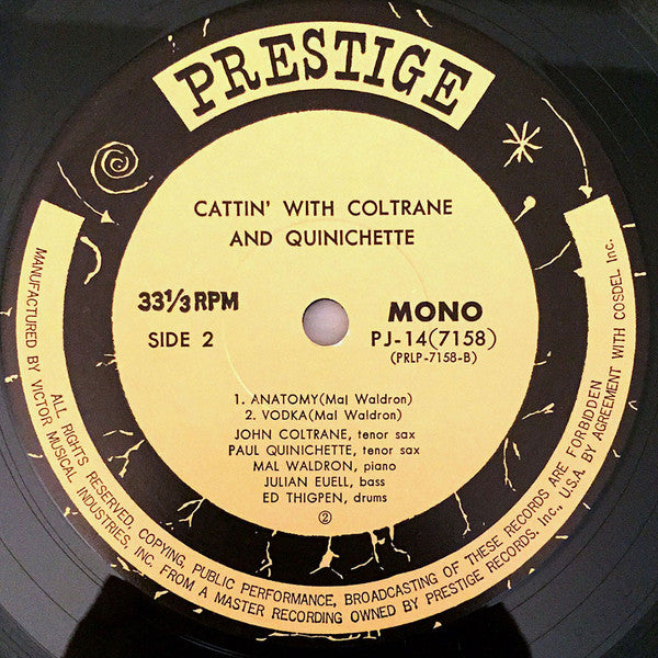 John Coltrane - Cattin' With Coltrane And Quinichette (Vinyl, LP, A...