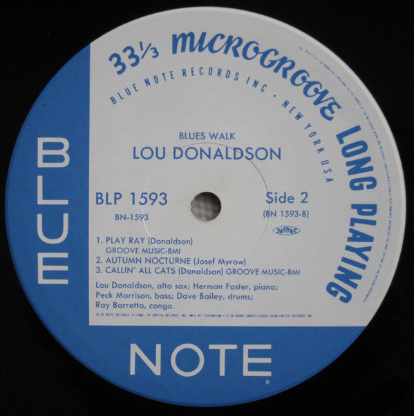 Lou Donaldson - Blues Walk (Vinyl, LP, Album, Mono, Reissue, Limite...