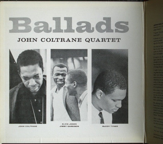 The John Coltrane Quartet - Ballads (Vinyl, LP, Album, Stereo, Reis...
