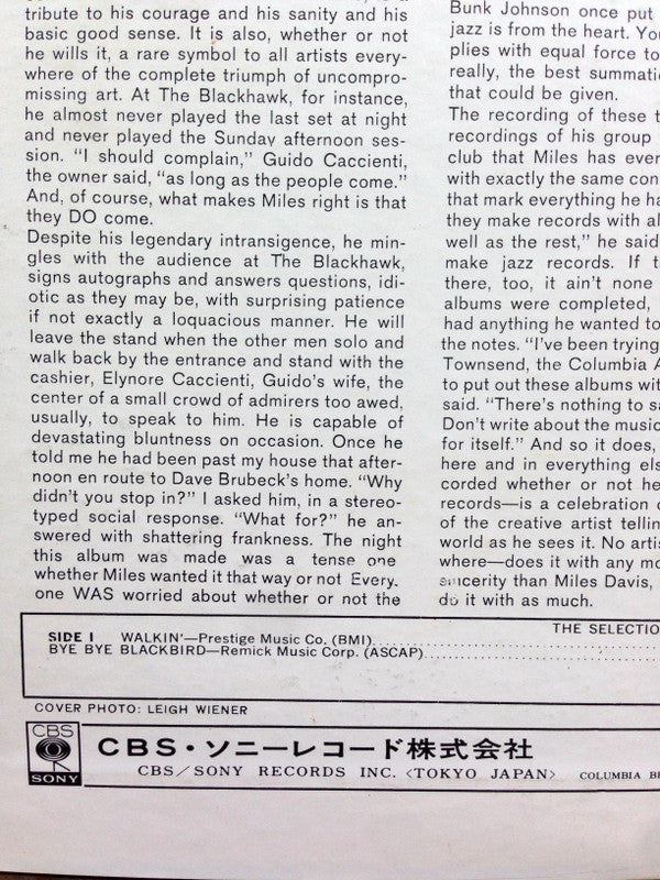 Miles Davis - In Person Friday Nights At The Blackhawk, San Francis...