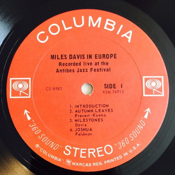 Miles Davis - Miles Davis In Europe (Vinyl, LP, Album, Repress, Stereo) Very Good (VG) / Very Good (VG)