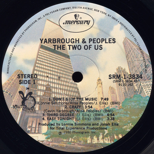 Yarbrough & Peoples - The Two Of Us (Vinyl, LP, Album) Good Plus (G+) / Very Good (VG)