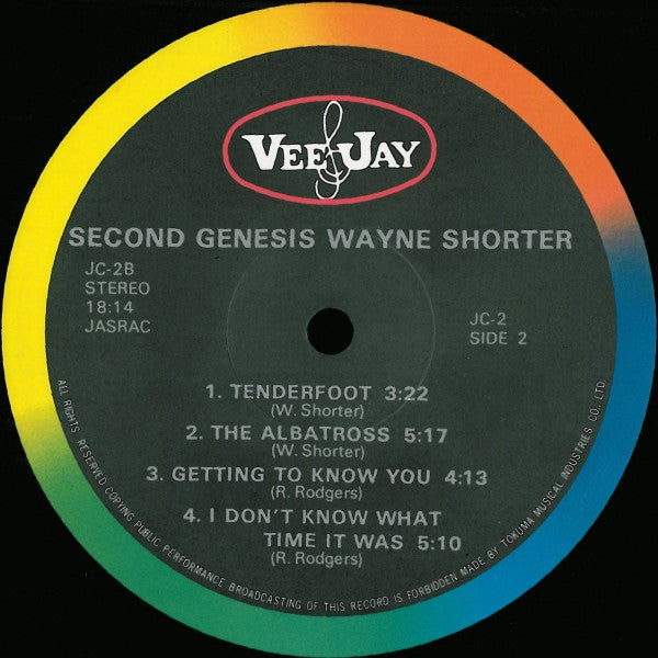 Wayne Shorter - Second Genesis (Vinyl, LP, Album) Very Good (VG) / Very Good Plus (VG+)