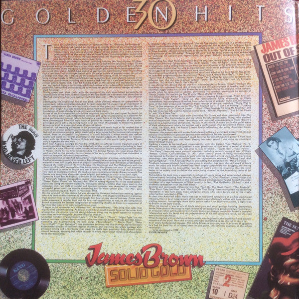 James Brown - Solid Gold (30 Golden Hits - 21 Golden Years) (2xVinyl, LP, Compilation, Reissue, Remastered, Stereo, Mono) Very Good (VG) / Very Good (VG)