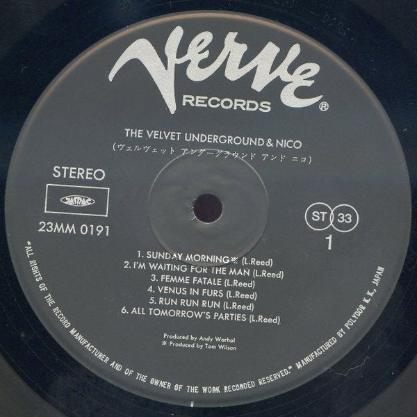 The Velvet Underground - The Velvet Underground & Nico (Vinyl, LP, Album, Reissue, Stereo) Near Mint (NM or M-) / Very Good (VG)