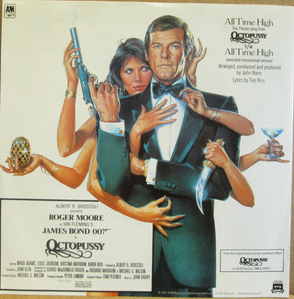 Rita Coolidge - All Time High (The Theme Song From Octopussy) (Vinyl, 7", 45 RPM, Single) Very Good Plus (VG+) / Very Good Plus (VG+)
