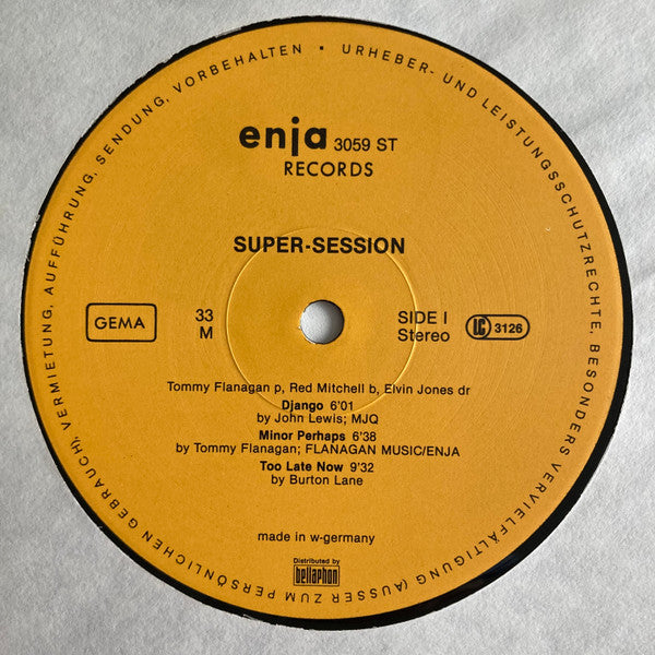 Tommy Flanagan - Super-Session (Vinyl, LP, Album)