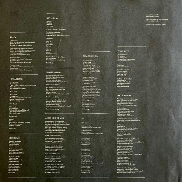 John Foxx - Metamatic (Vinyl, LP, Album) Near Mint (NM or M-) / Very Good Plus (VG+)