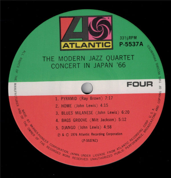 The Modern Jazz Quartet - Concert In Japan '66 (2xVinyl, LP, Album) Very Good (VG) / Very Good (VG)