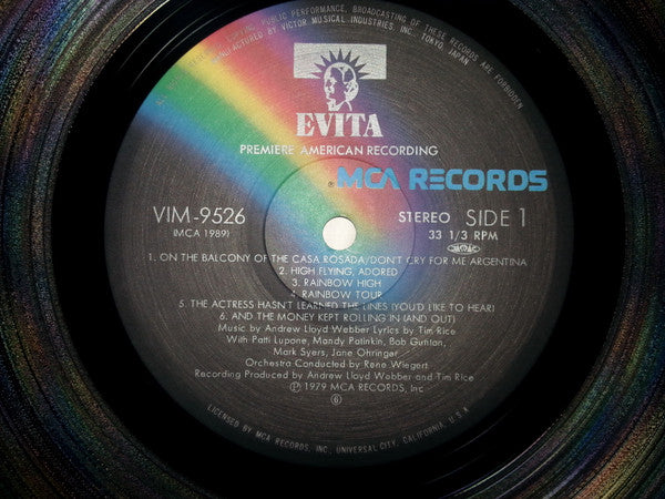 Andrew Lloyd Webber And Tim Rice - Evita (2xVinyl, LP, Album, Reissue) Very Good Plus (VG+) / Very Good (VG)